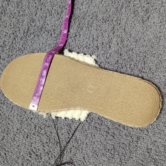 Ladies Frayed Canvas Summer Sandals (New, Size 8) - Picture 9 of 10
